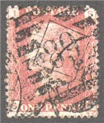 Great Britain Scott 33 Used Plate 137 - SI